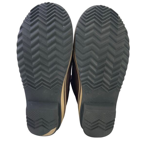 Muk Luks Womens Browns Aztec Knit Faux Lambswool Fur Winter Boot Thinsulate Sz 7 - Picture 9 of 10